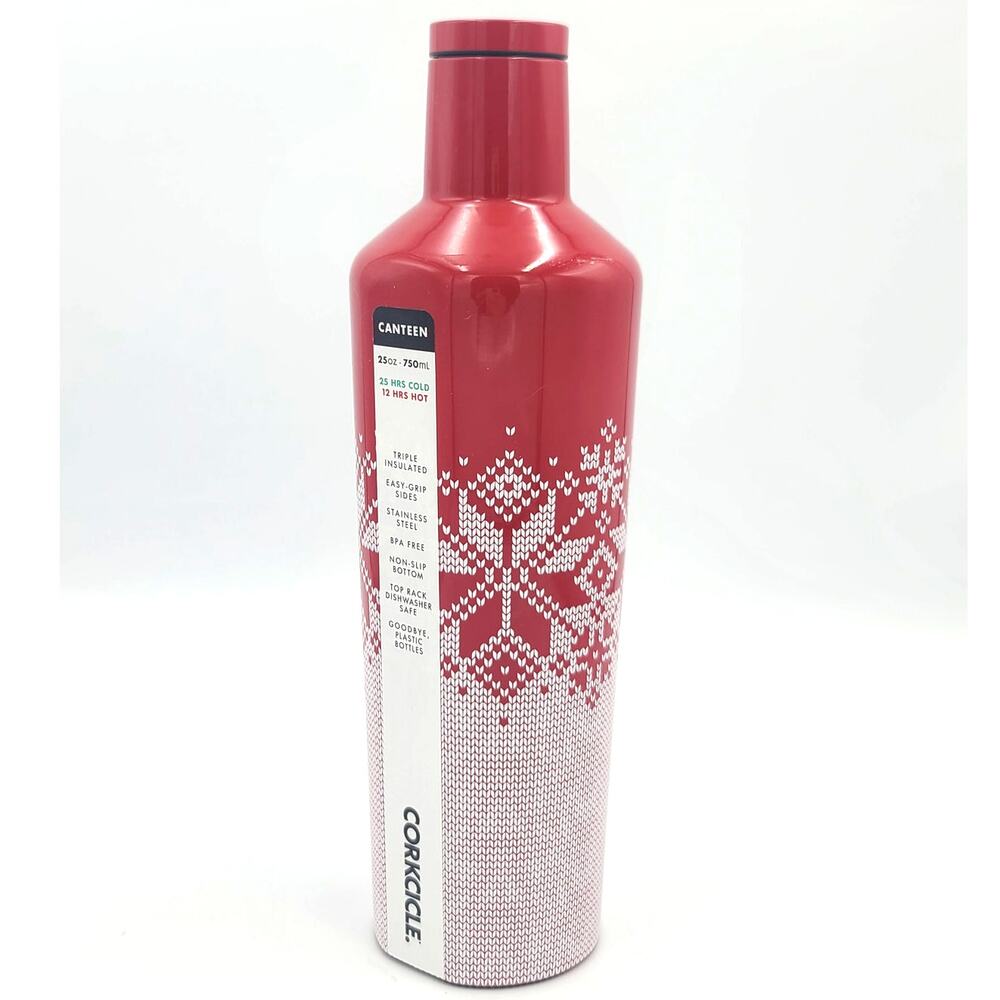 Corkcicle Fair Isle sweater style canteen NEW